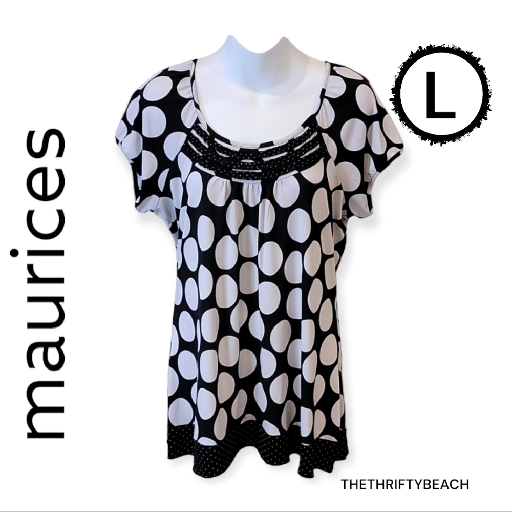 🏷Maurices Polka Dot Shirt